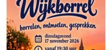 Wijkborrel 17 november